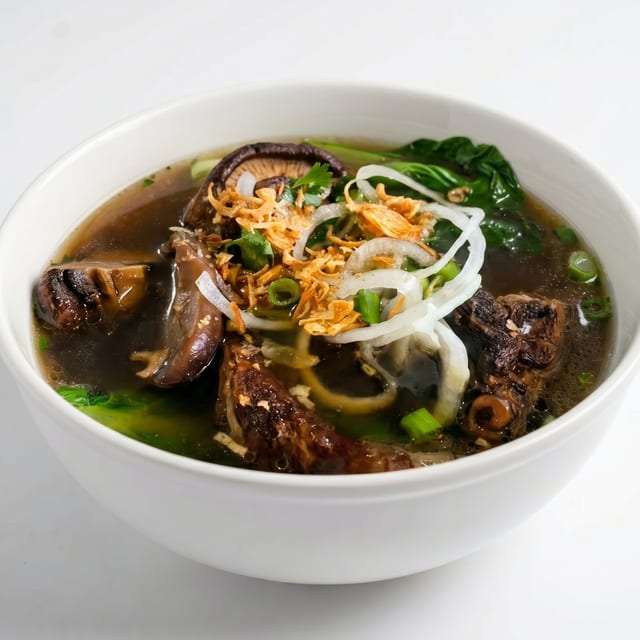 T10. Roasted Duck Soup with Yellow Noodles.